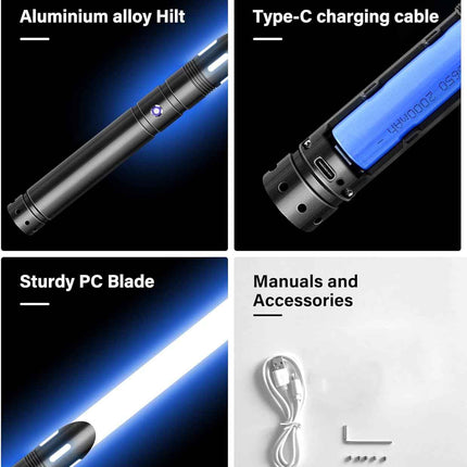 ANASABER Lightsaber,S8 Dueling Light Saber, RGB 12 Color Lightsabers with 3 Soun