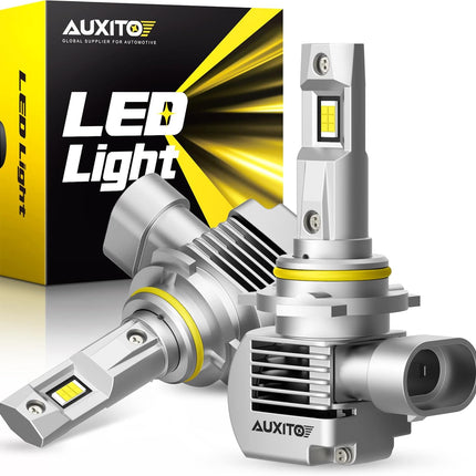 2022 Upgraded AUXITO 9012 HIR2 LED Headlight Bulbs, 100W 20000 Lumens, 600% Brig
