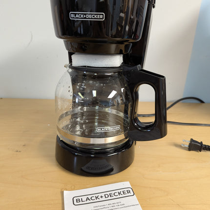 BLACK+DECKER CM0916B 12 Cup Vortex Coffee Maker with Permanent Filter