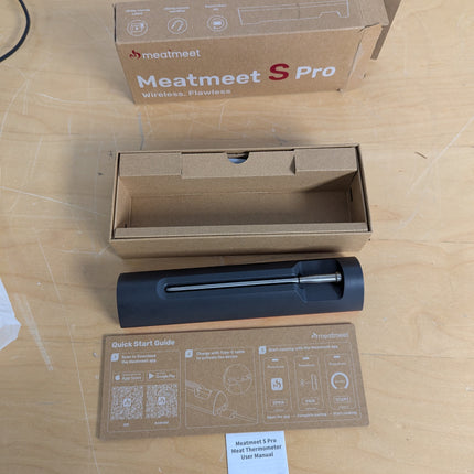 Meatmeet S Pro Bluetooth Wireless Meat Thermometer, with 6 Sensors Build in, Lon