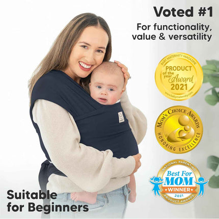 KeaBabies Baby Wrap Carrier - All in 1 Original Baby Carrier Newborn To Toddler