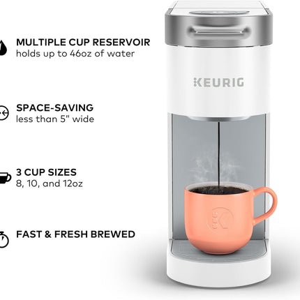 Keurig K-Slim Single Serve K-Cup Pod Coffee Maker, Multistream Technology, 3 Bre