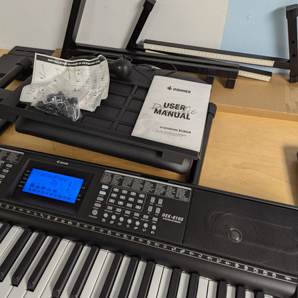 Donner Keyboard Piano 61 Key, Electric Keyboard Kit with 249 Voices, 249 Rhythms