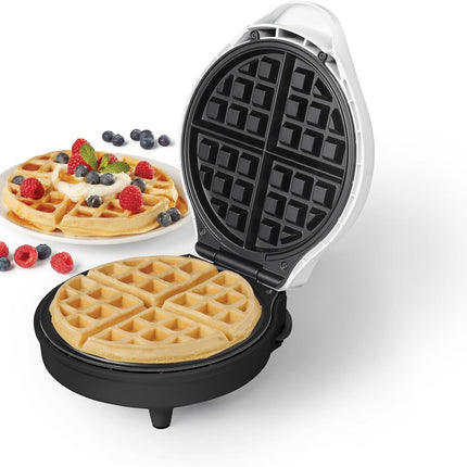 Starfrit Electric Waffle Maker - 7" Non-Stick Ceramic Cooking Surface - Scratch