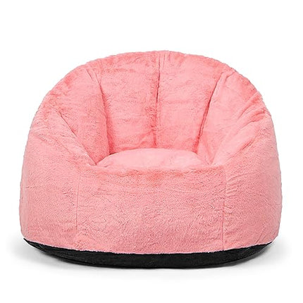 N&V Medium Shell Bean Bag Chair, Adult Size Bean Bag Sack, Foam Filling, Include