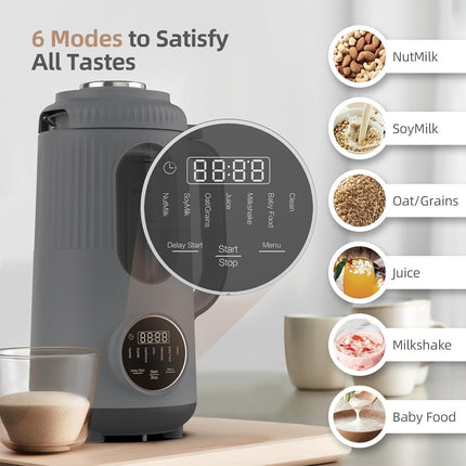 Zopehan Nut Milk Maker,35oz(1000ml) Automatic Soy Milk Maker for Homemade Almond