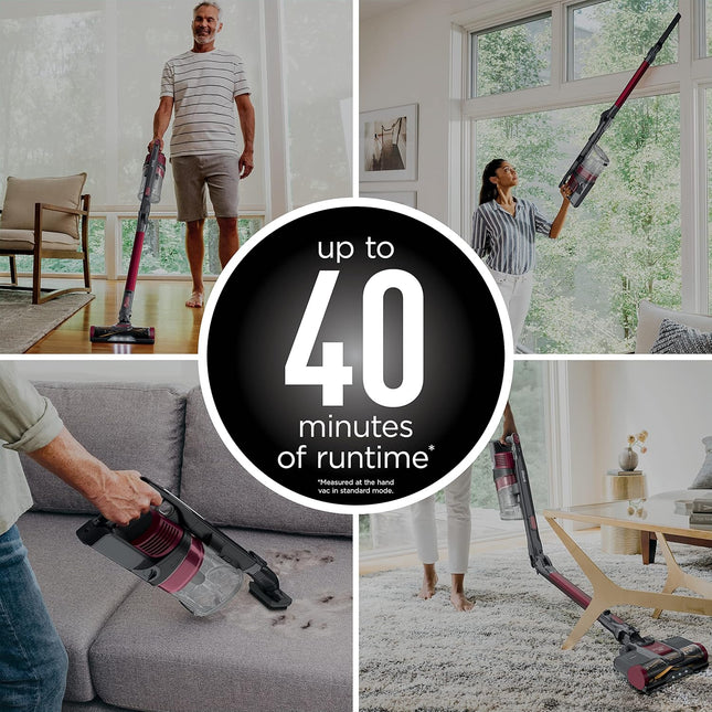 Shark IZ163H Pet Plus Cordless Stick Vacuum with Self-Cleaning Brushroll, PowerF
