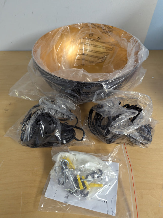 Plug in Pendant Light, 2 Pack Industrial Hanging Lamp with Golden Finish Inside