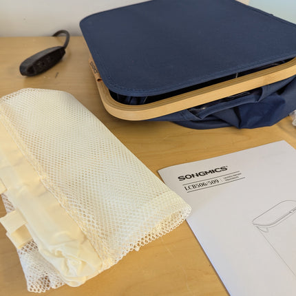 SONGMICS Laundry Hamper with Lid, Large Laundry Basket, 23.8 Gallons (90L), Remo