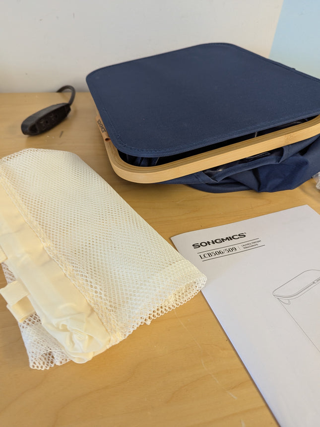 SONGMICS Laundry Hamper with Lid, Large Laundry Basket, 23.8 Gallons (90L), Remo