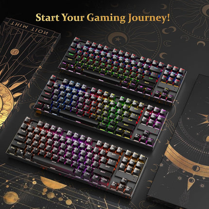 Redragon K552 Mechanical Gaming Keyboard 60% Compact 87 Key Kumara Wired Cherry