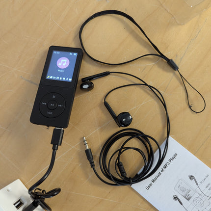 MP3 Player 32GB with Speaker Earphone Portable HiFi Lossless Sound MP3 Mini Musi