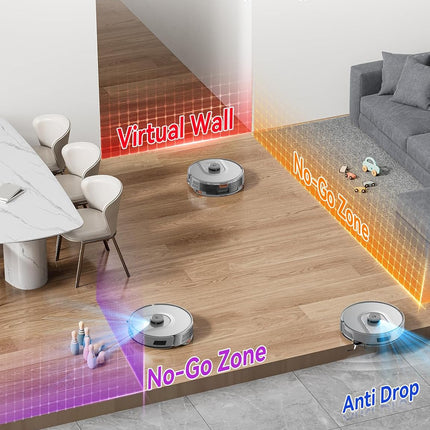 Redroad R11 Robot Vacuum and Mop, 20000Pa Suction, 120-Day Self-Emptying 4L Dust Bag, LiDAR Navigation, Alexa & App