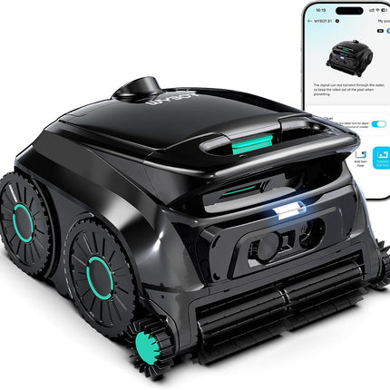 WYBOT B1 Cordless Robotic Pool Cleaner (2026), Quad-Roller Brushes, 125 Min Runtime, App Control, All Pool Types