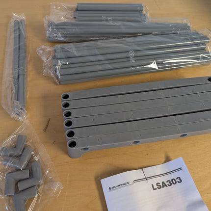 SONGMICS Shoe Rack, 3-Tier Shoe Organizer, Sturdy Storage Shelf, Upright or Upsi