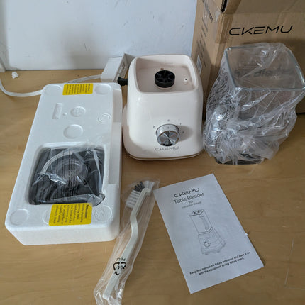 CKEMU Professional Blender For Smoothies, 58 Oz Glass Jar, Glass Blender Includi