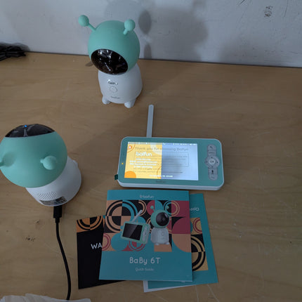 2K Boifun Baby Monitor WiFi, 360° Camera with Night Light & 5 Inch 3MP Display,