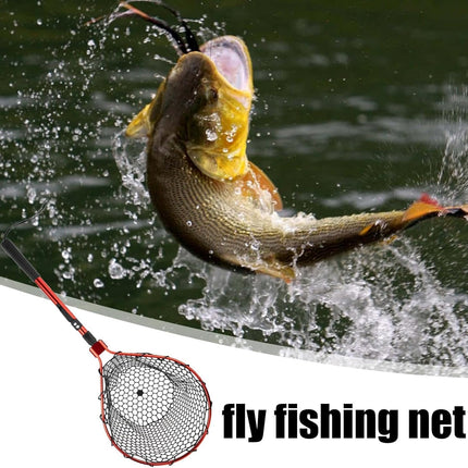 Foldable Fishing Net, Portable Foldable Landing Net, Non Slip Fishing Gear Teles
