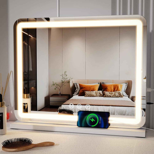 ZL ZELing Vanity Mirror with Lights, 23 Inch Large Makeup Mirror with LED Lights