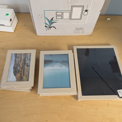 SONGMICS Picture Frames, Collage Picture Frames Set of 10, Two 8x10, Four 5x7, F