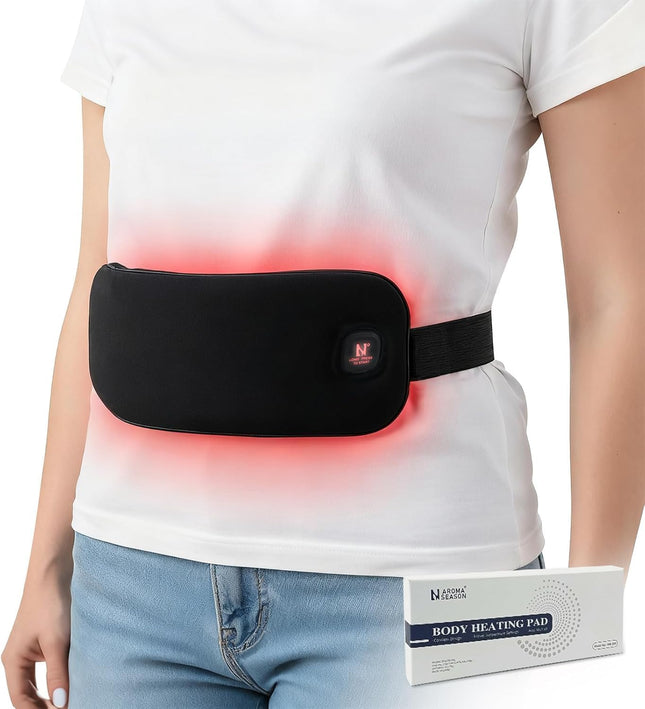 Aroma Season Electric Menstrual Heating Pad, 3000mAh Rechargeable Heated Belt fo