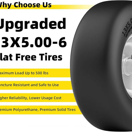 RONPOW 13x5.00-6 Flat Free Tire