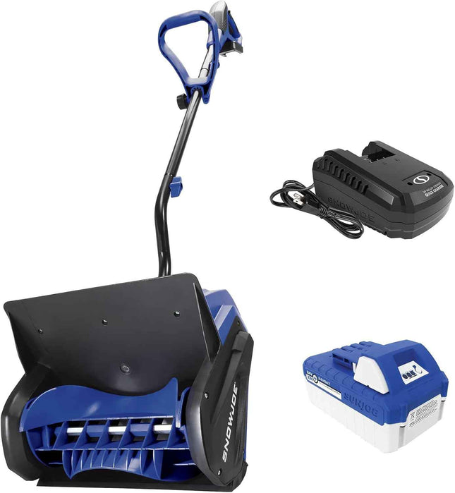 Snow Joe 24V Cordless Electric Shovel Kit w/ 4Ah Battery & Charger, 13″ Clearing