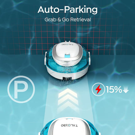 TALOSBO S2 Robotic Pool Cleaner – Dual-Layer Filtration, 90-Min Runtime, Powerfu