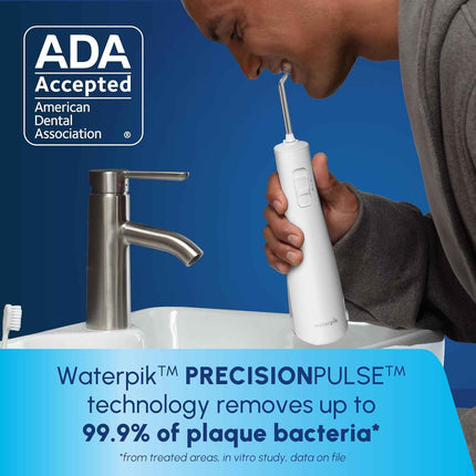 Waterpik Cordless Pulse Rechargeable Portable Water Flosser for Teeth, Gums, Bra