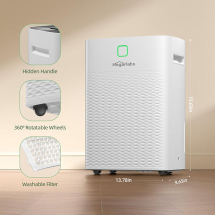 HOGARLABS 34 Pint Smart Dehumidifiers for Home and Basements, with 3 Working Mod