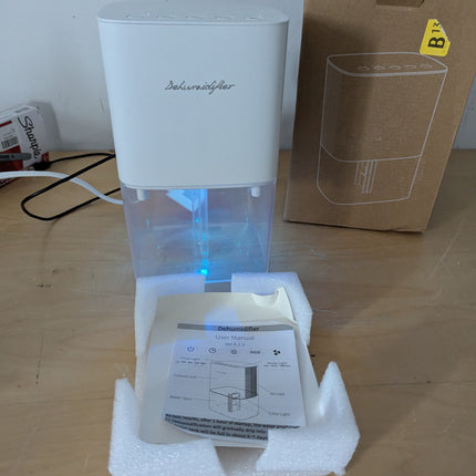 Dehumidifier 1657ML 58OZ Small Dehumidifier for Home 230 Ft² Safety Dehumidifier