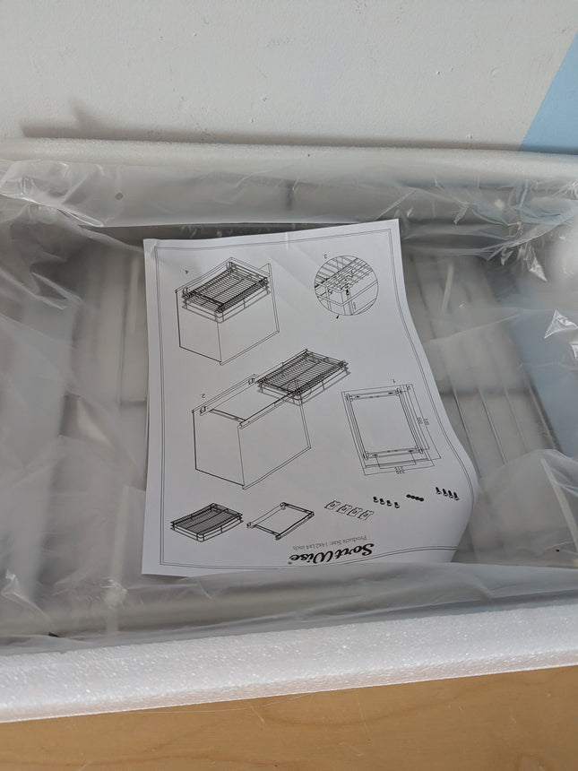 SortWise Heavy Duty Sliding Cabinet Organizer - Pull Out Shelf for Kitchen Pantr