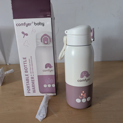 comfyer Portable Milk Warmer for Travel, Portable Bottle Warmer with Fast Heatin