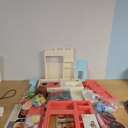 CUTE STONE Pretend Play Kitchen with Water Sink & Steam Stove, 63 Pieces with Light & Sound (No Instructions)