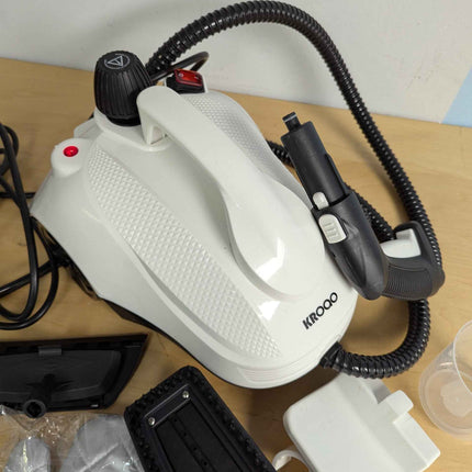 KROQO Steam Cleaner, Steam Mop with 9 Accessories, Powerful Multipurpose Portabl
