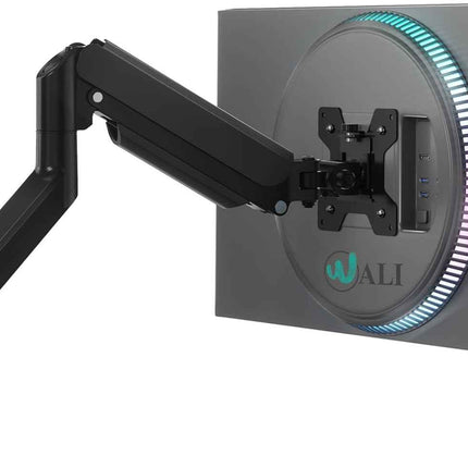 WALI Computer Monitor Wall Mount for 17 to 32 Inch Screens, Single Monitors Moun