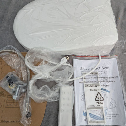 FVZ Bidet Toilet Seat Smart Electric Heated Toilet Seat with Warm Water & Dryer,