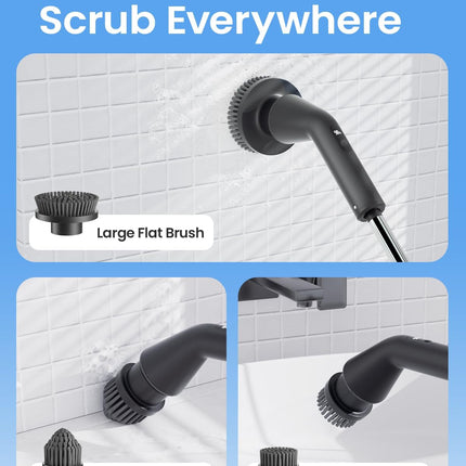 Leebein Electric Spin Scrubber, 2025 New Cordless Cleaning Brush Bathroom Scrubb