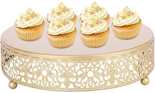 Gold Cake Stand metal Cupcake Display Stand Glossy Metallic Finish Holder for We