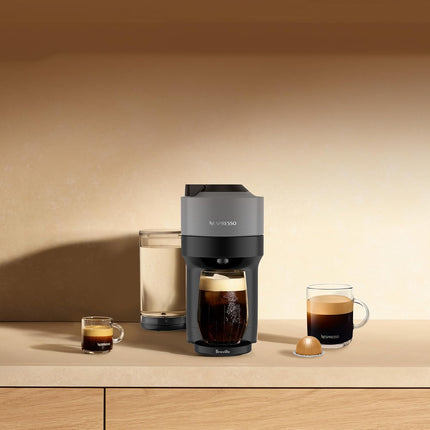 Nespresso Vertuo Pop+ Coffee and Espresso Machine by Breville - Dark Grey