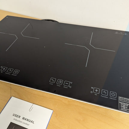 VBGK Double Induction Cooktop, 4000W Countertop Burner Hot Plate with 2 Burner,