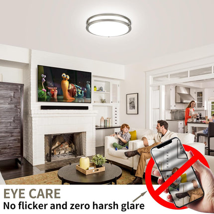 13Inch 36W Ceiling Light Fixtures 2 Packs, 5CCT LED Flush Mount Ceiling Mount Li