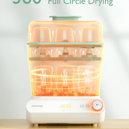 Momcozy 3 Layers Large Bottle Sterilizer and Dryer, Fast Sterilize and Dry, Univ