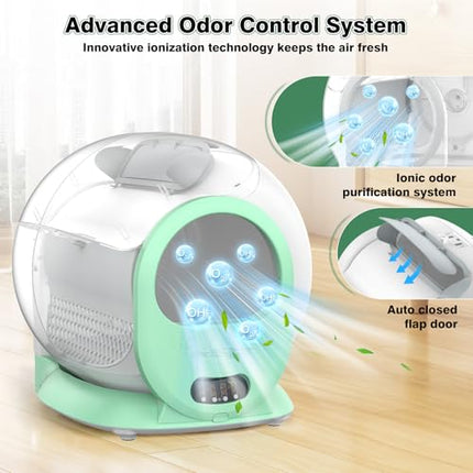 Self Cleaning Litter Box, Automatic Cat Litter Box for Multiple Cats Large, Odor