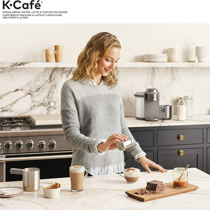 Keurig K-Café Single Serve K-Cup Pod Coffee, Latte and Cappuccino Maker, with Mi