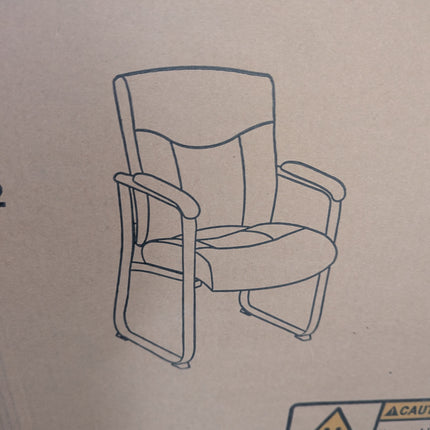 Flash Furniture GO-2136-GG HERCULES Series Big & Tall 500 Lb. Capacity Black Lea