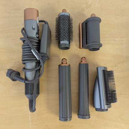 Dyson Airwrap Multi-Styler Long Complete for Long Hair, Nickel/Copper, 5 Attachments (No Soft Brush)