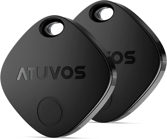 ATUVOS Air Tracker Tag 2 Pack, Luggage Tracker Key Finder Work with Apple Find M