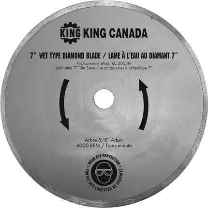 King Canada 7-Inch Portable Tile Saw (KC-3003N)