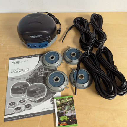 Aquascape Pond Air 4 Quadruple Outlet Aeration Kit, Weather-Resistant Pond Aerator for Water Circulation & Oxygenation